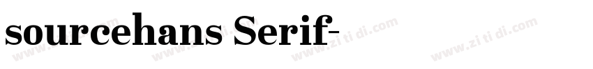 sourcehans Serif字体转换